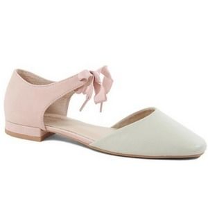 NWT NIB Anthropologie Seychelles Pastel Pink Prospect Leather Ballet Flat SZ 7